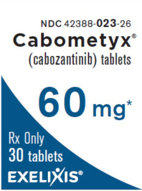 cabozantinib · US package-label artwork; supplied packaging may differ.