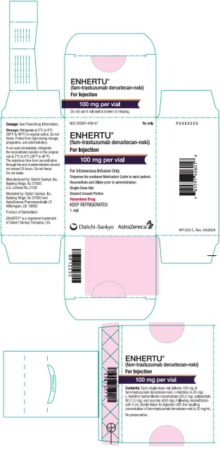 Enhertu · US package-label artwork; supplied packaging may differ.