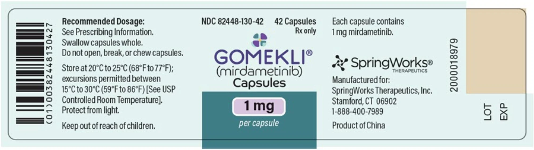 GOMEKLI · US package-label artwork; supplied packaging may differ.