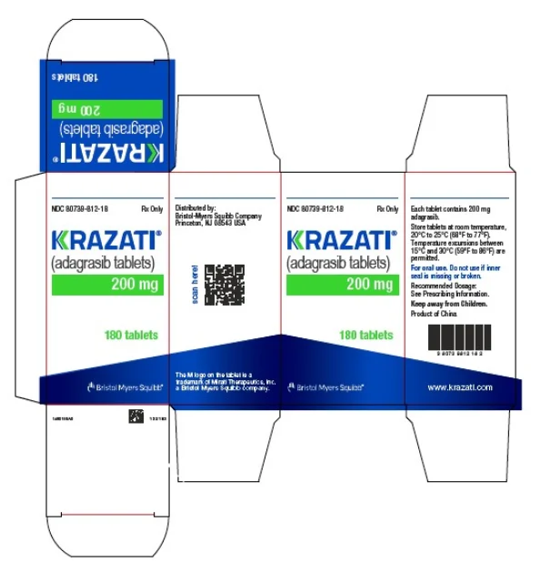 KRAZATI · US package-label artwork; supplied packaging may differ.
