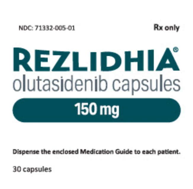 Rezlidhia · US package-label artwork; supplied packaging may differ.