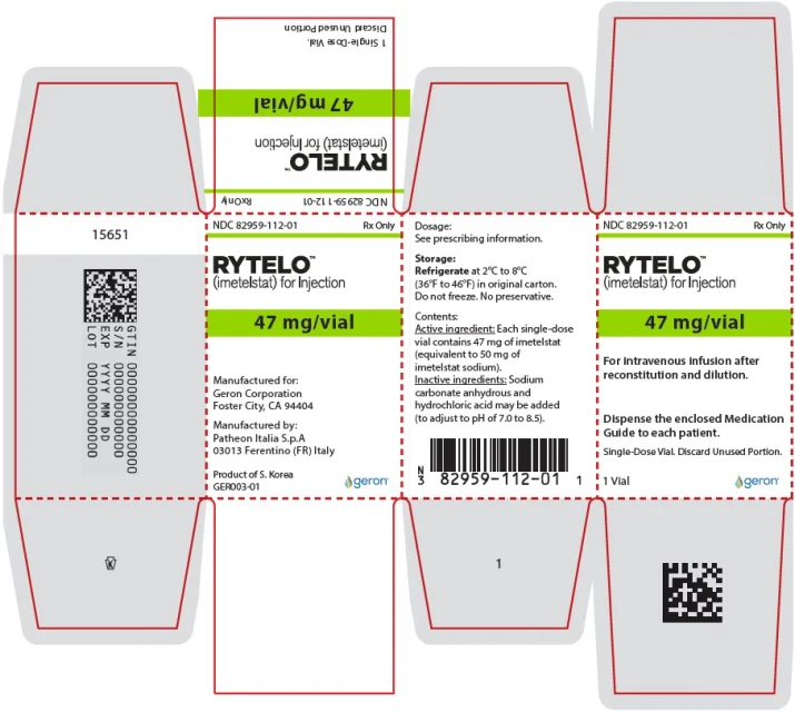 Rytelo · US package-label artwork; supplied packaging may differ.