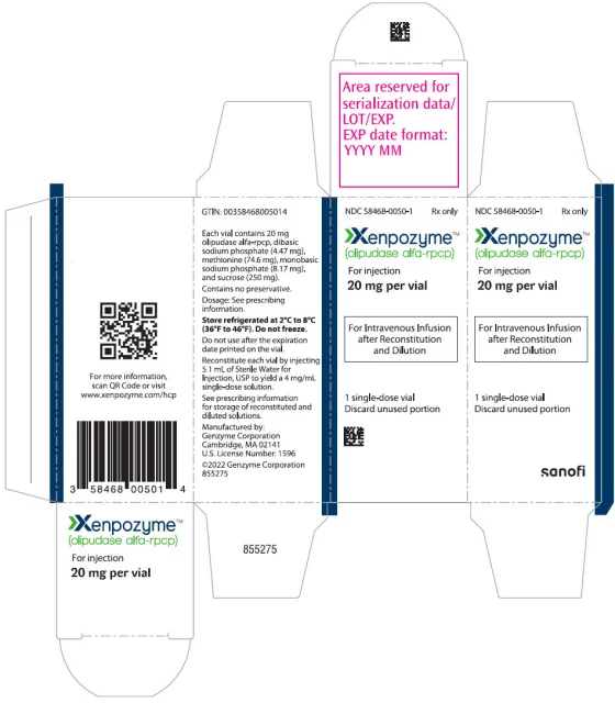 XENPOZYME · US package-label artwork; supplied packaging may differ.
